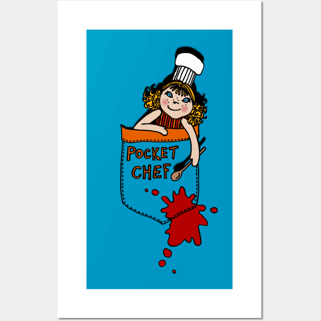 Pocket Chef Wall Art by micklyn